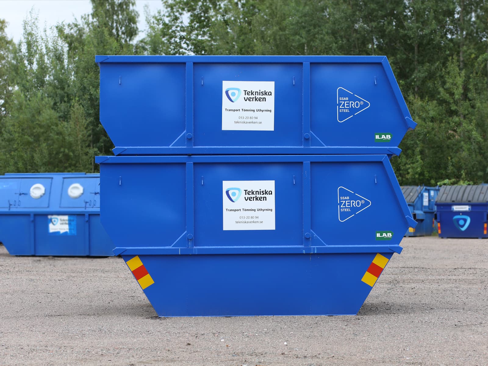 Först med container i återvunnet stål